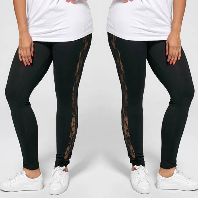 24k Curvy Lace Yoga Pants