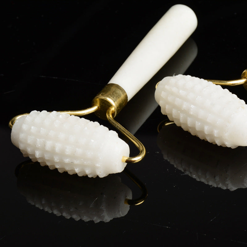 24k Natural Ivory Thorn Jade Roller