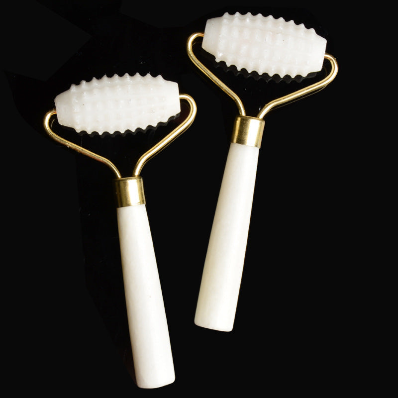 24k Natural Ivory Thorn Jade Roller