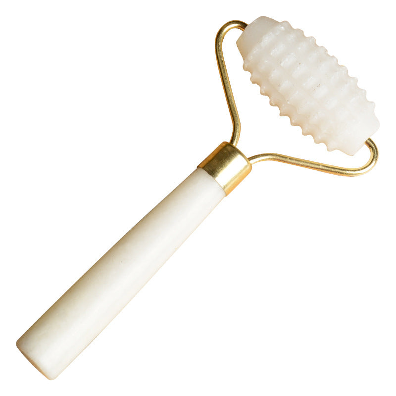 24k Natural Ivory Thorn Jade Roller