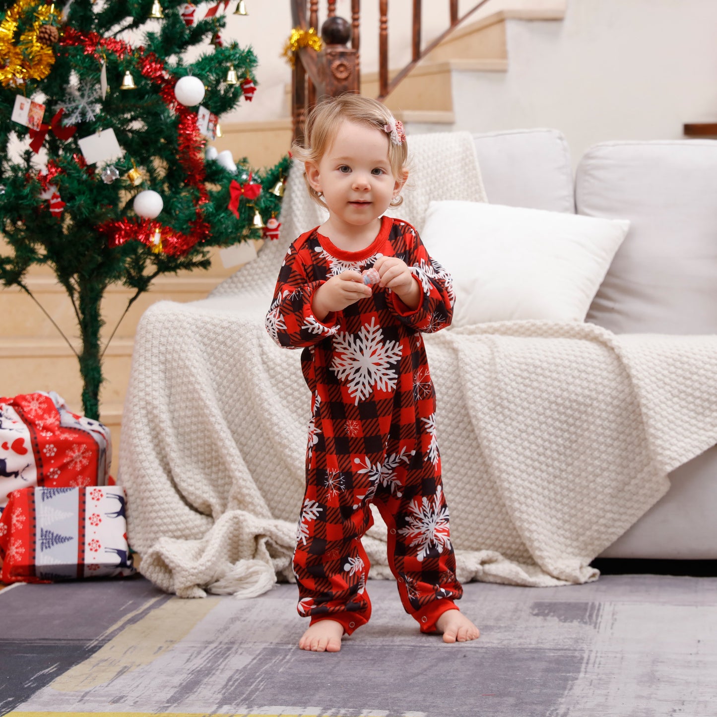 24k Snowflake Checker PJ Set