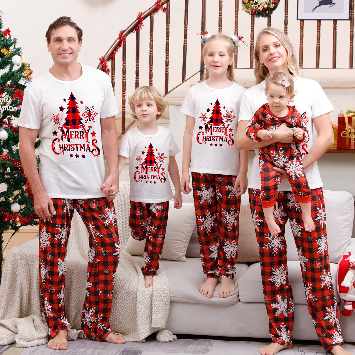 24k Snowflake Checker PJ Set