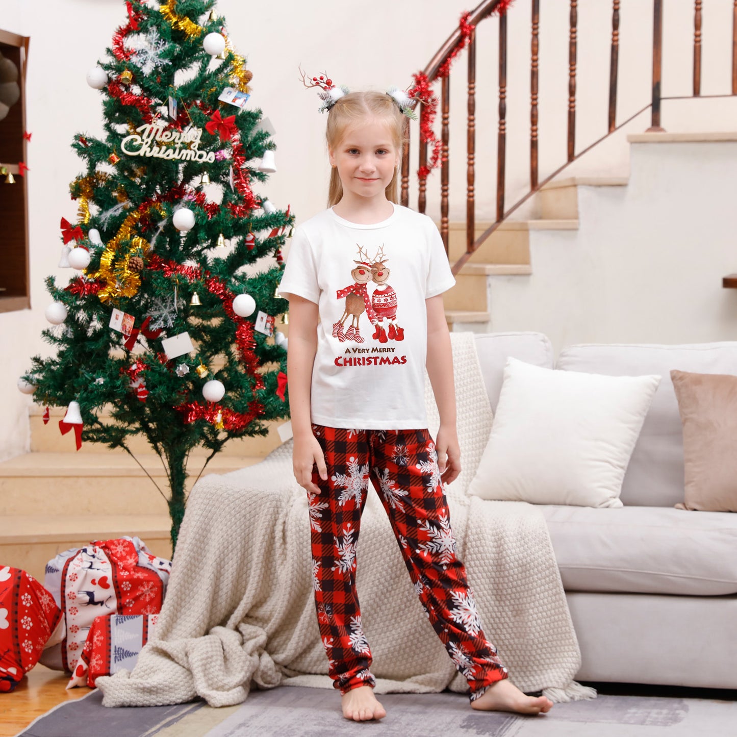 24k Snowflake Checker PJ Set